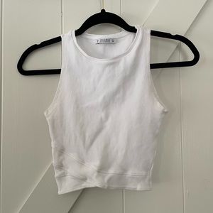 Pull&Bear crop top white